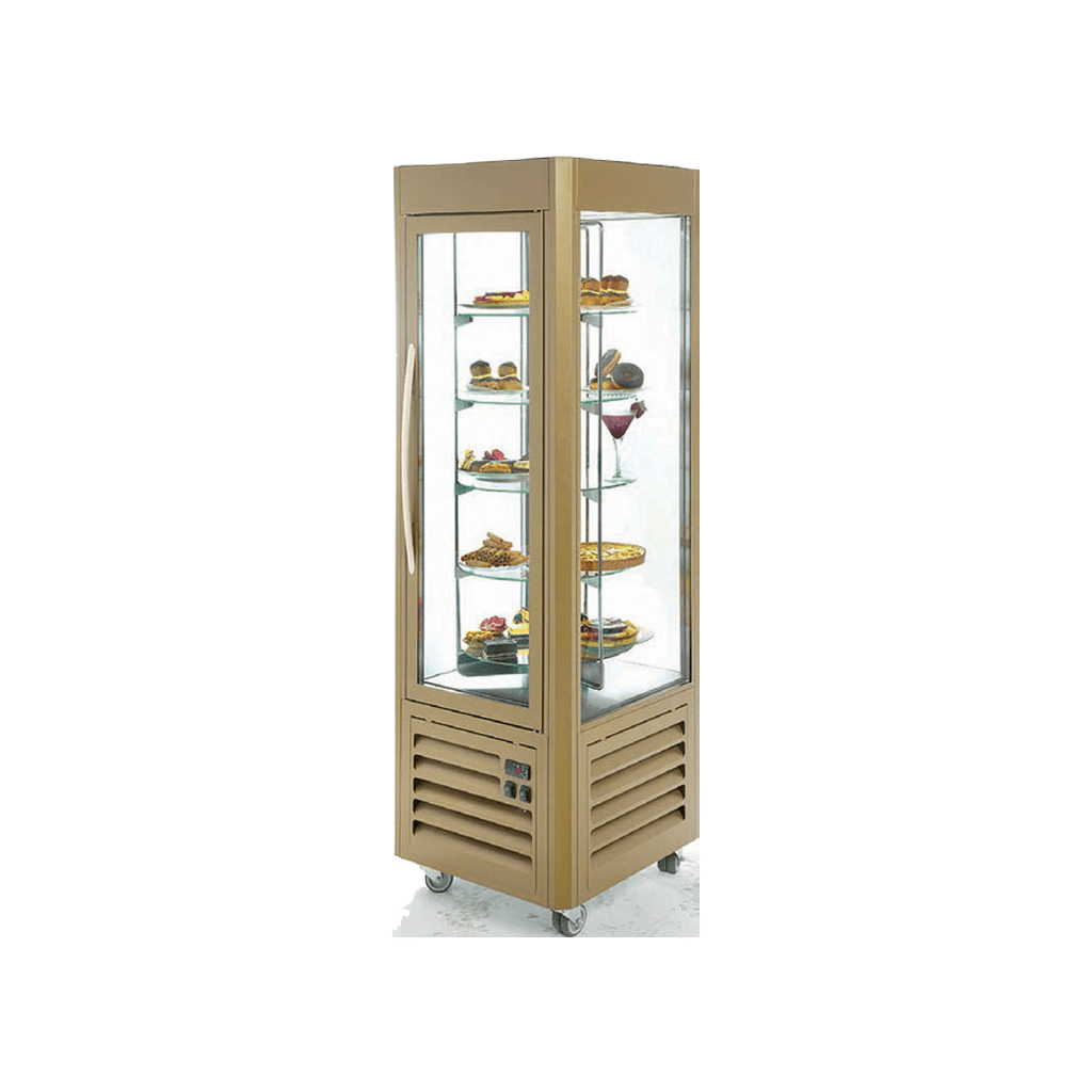 vitrine pano Vitrine panoramique 4 faces vitrées