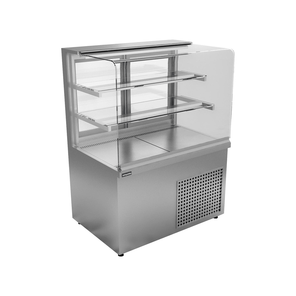 Présentoir de verre plat froid