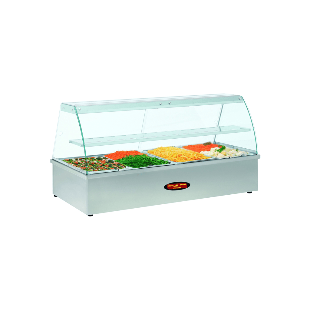 Vitrine chauffante bain-marie +90°C – 3 x Gn 1/1 – BMV3G
