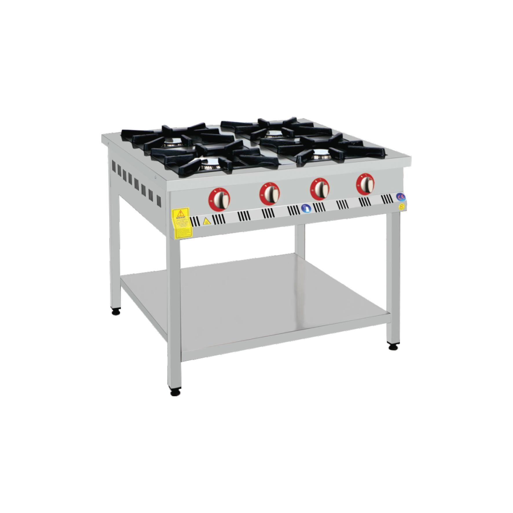 0150 Réchaud avec pied 04 Feux 100*100*85