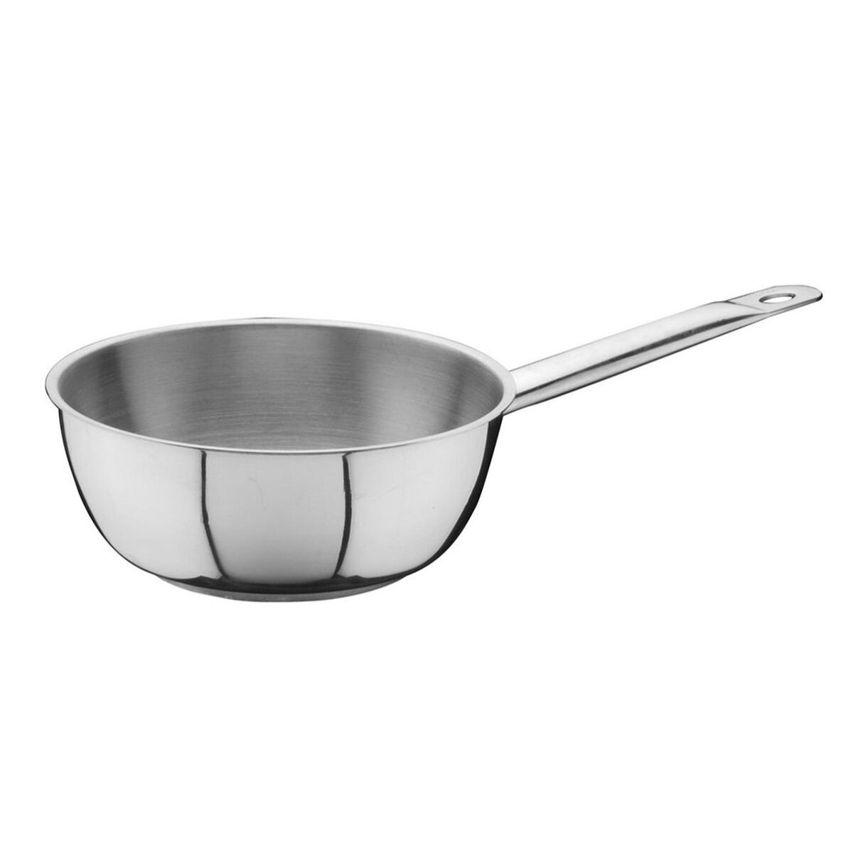 Sauteuse inox avec rebord finition brillante 16×061 cm