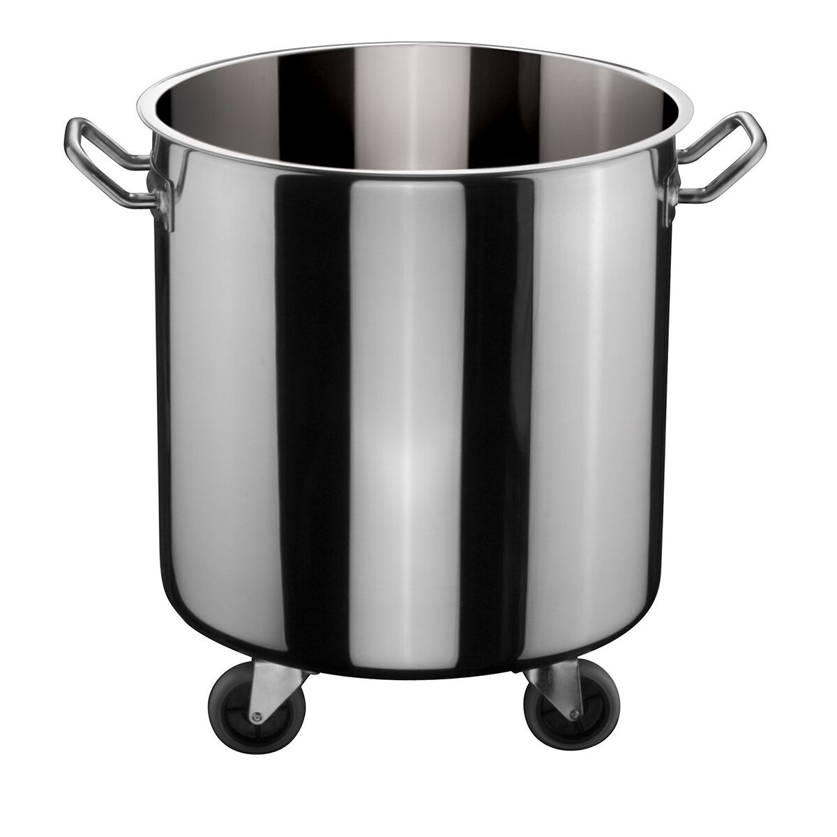0893.04040.01 Poubelle Inox Sur Roulette