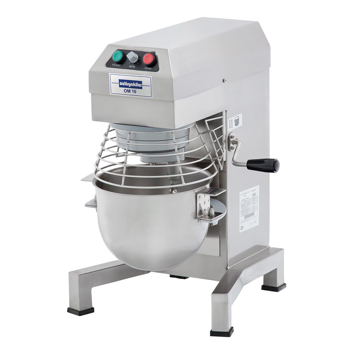 Batteur Mélangeur 10 l monophasé avec convertisseur de fréquence
