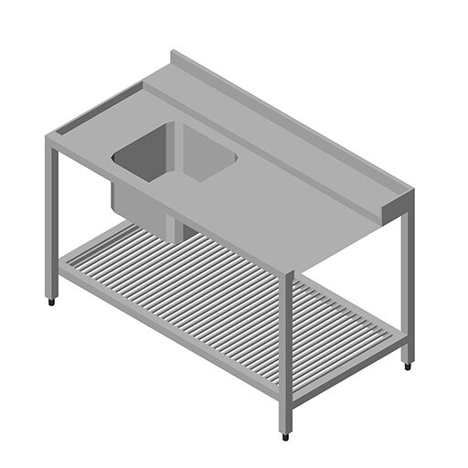 Table D’entrée pour lave-vaisselle Gauche 1400*750*870 mm