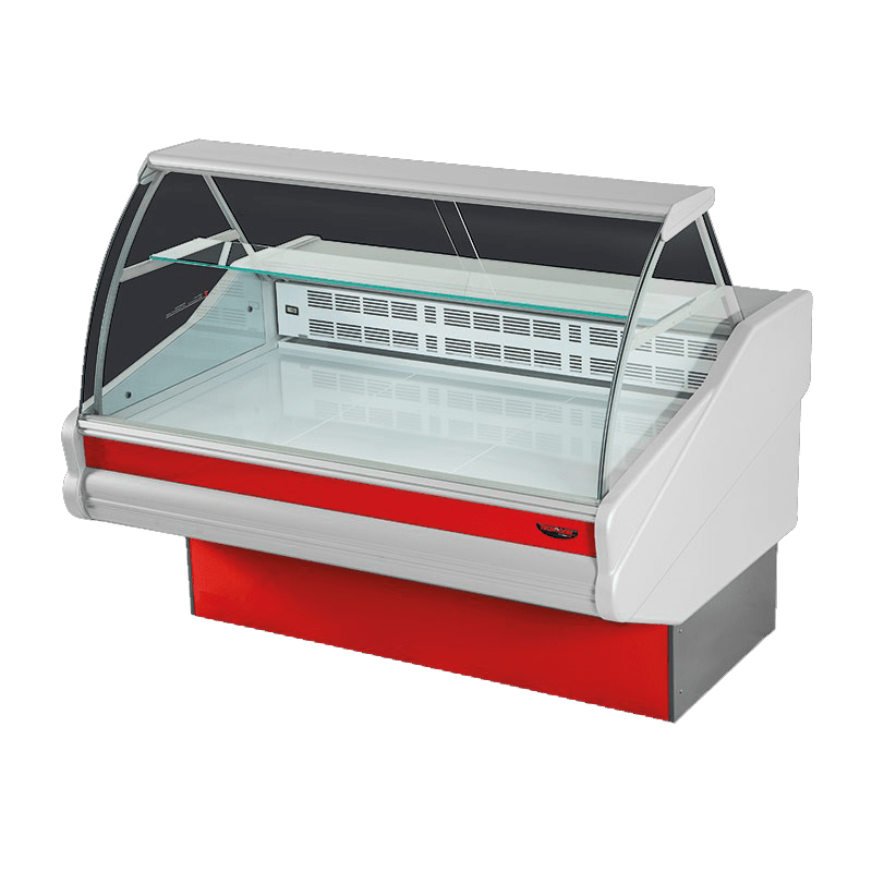 SALINA BOMBEE ROUGE Vitrine Réfrigérée salina plus vitre bombée 2500*1114*1400